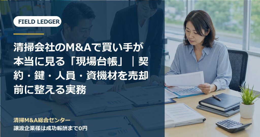 清掃会社M&Aの記事・事例のアイキャッチ画像