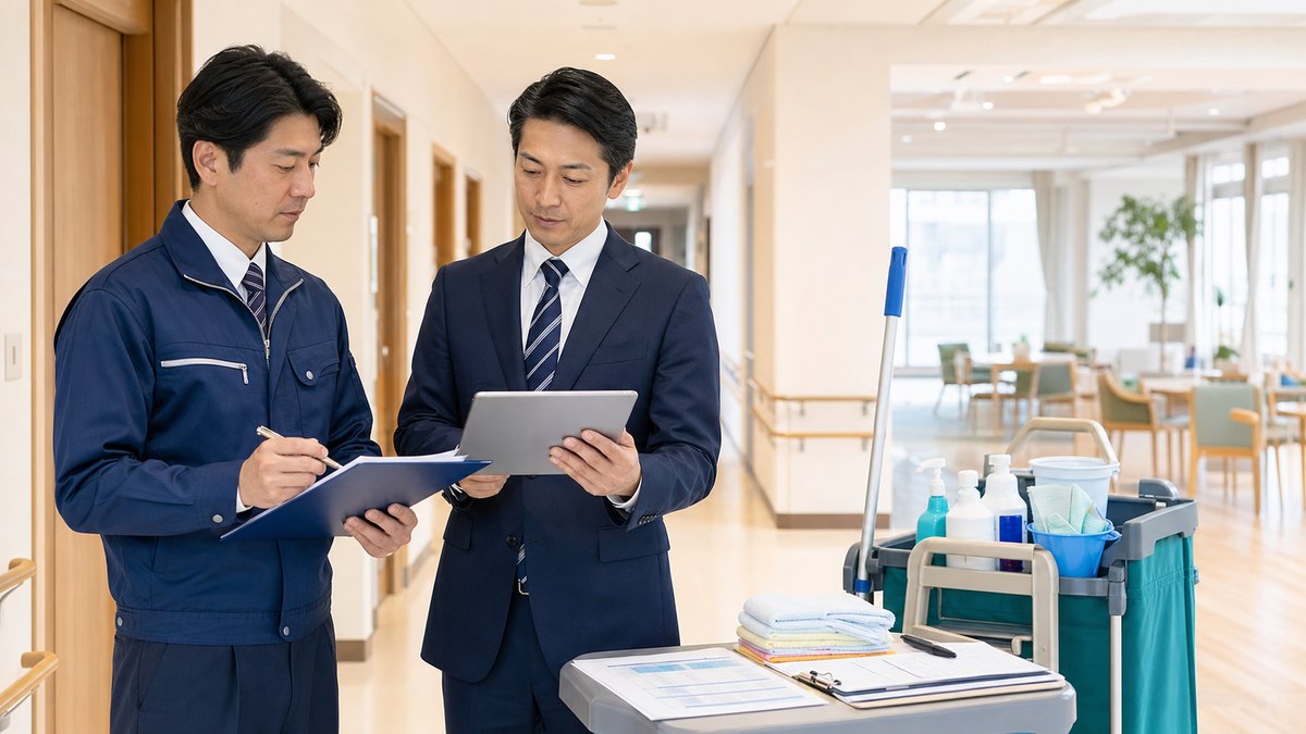 介護施設清掃会社 M&A｜老人ホーム・福祉施設の衛生体制を承継する準備のアイキャッチ画像